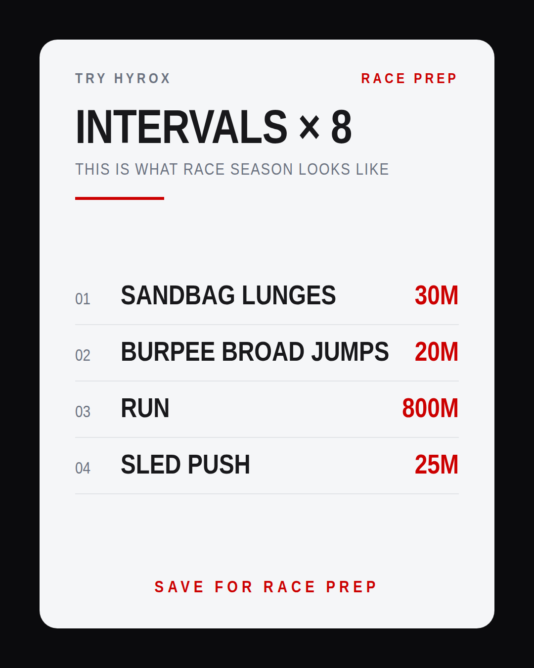 THIS IS WHAT RACE SEASON LOOKS LIKE